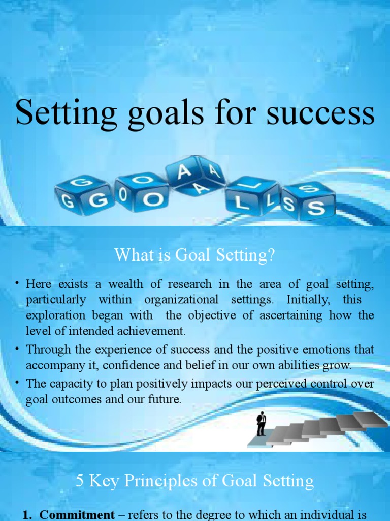 Setting Goals For Success | PDF | Goal | Goal Setting