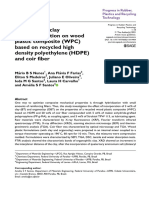 ARTIGO - The Effect of Clay Organophilization on Wood Plastic Composite (WPC) Based on Recycled High Density Polyethylene (HDPE) and Coir Fiber - Nunes2021