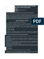 Modelo de Solicitud para Conciliar en Un Centro de Conciliación Extrajudicial