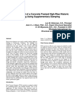 Seismic Retrofit of A Concrete Framed High-Rise Historic Building Using Supplementary Damping