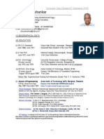 Curriculum Vitae of Dr. R. Shivashankar