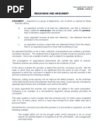 Reasoning and Argument