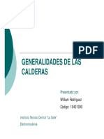 Generalidades de Las Calderas