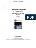 Taxonomy International Clasification for Patient Safety