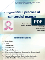 Diagnosticul Precoce Cancerului Mamar