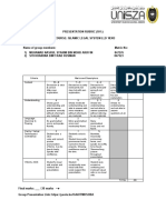 Rubric Presentation Ils Dil