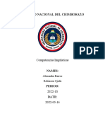 Universidad Nacional Del Chimborazo: Competencias Lingüísticas