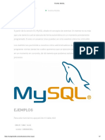 Eventos MySQL