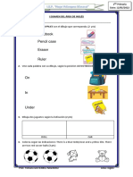 II Examen 1ro Primaria Ingles