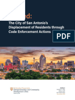 Ousted:: The City of San Antonio's Displacement of Residents Through Code Enforcement Actions
