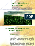 "Técnicas de Fertilización en El Cultivo de Maíz" (Autoguardado)