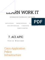 Aci Apic - Learn Work It
