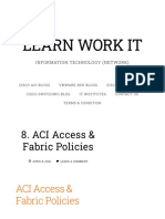 ACI Access & Fabric Policies - LEARN WORK IT