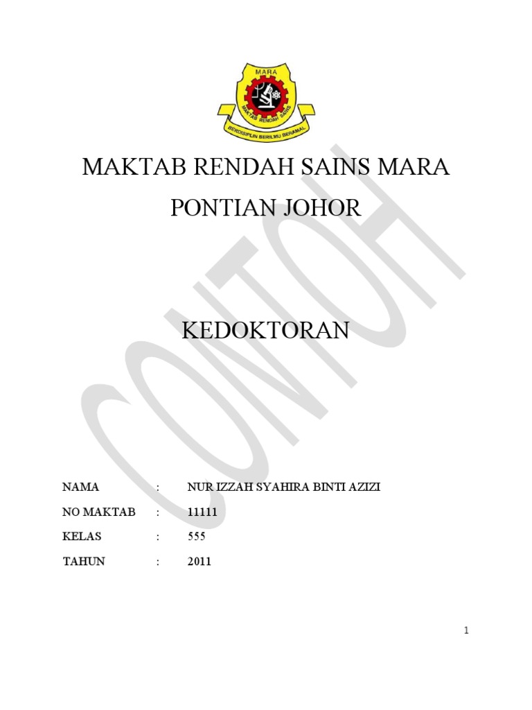 Contoh Folio Kerjaya Arkitek - Contoh Wa