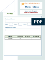 Muestreo Geografia 6º