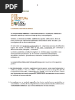 LECTURA 1 SEMANA 4 - Caracteristicas Del Texto Academico