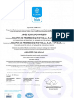 CERTIFICADO ANSI Z359.11-2014 Arnes EPI