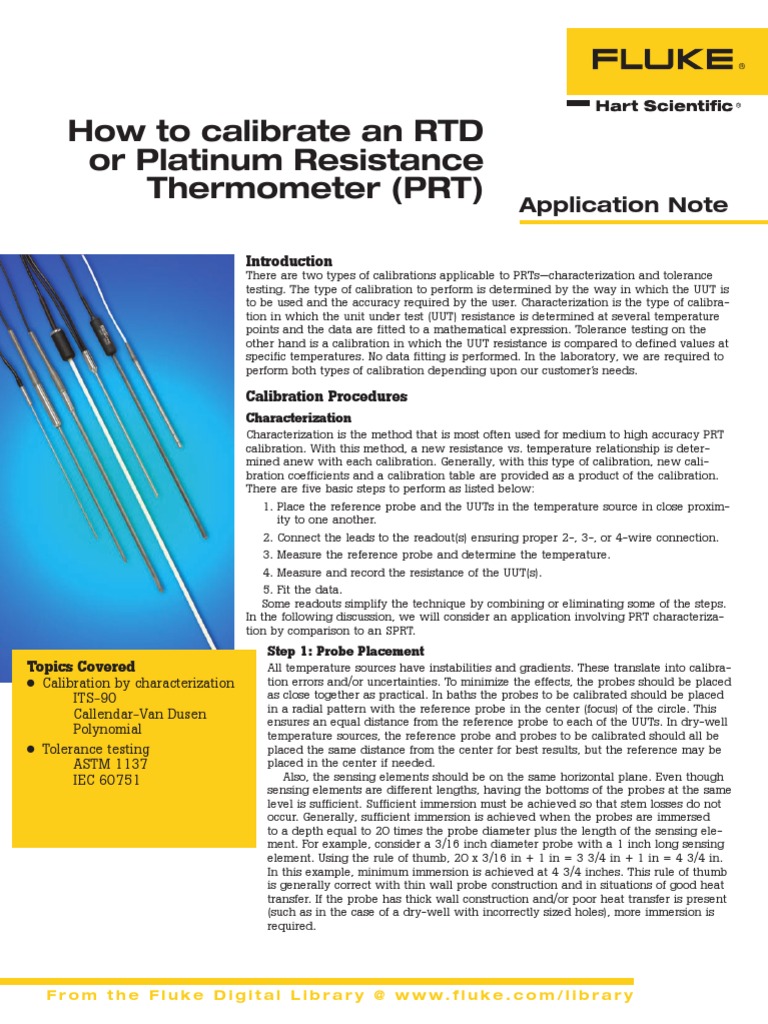 How to Calibrate RTDs Calibration Mathematics