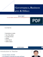 Title Name Corporate Governance, Business Laws & Ethics: Qaiser Iqbal