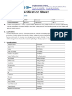 Creatine Monohydrate Technical Spec Sheet
