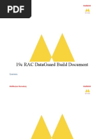 19C Rac Dataguard Build Document: Mallikarjun Ramadurg Mallik034