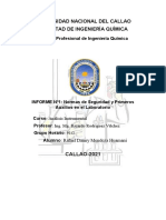 Informe 1 Normas de Seguridad y Primeros Auxilios en El Laboratorio