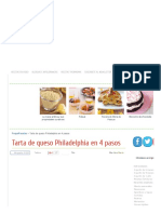 Cheese Cake Philadelphia en 4 Pasos - Recetas