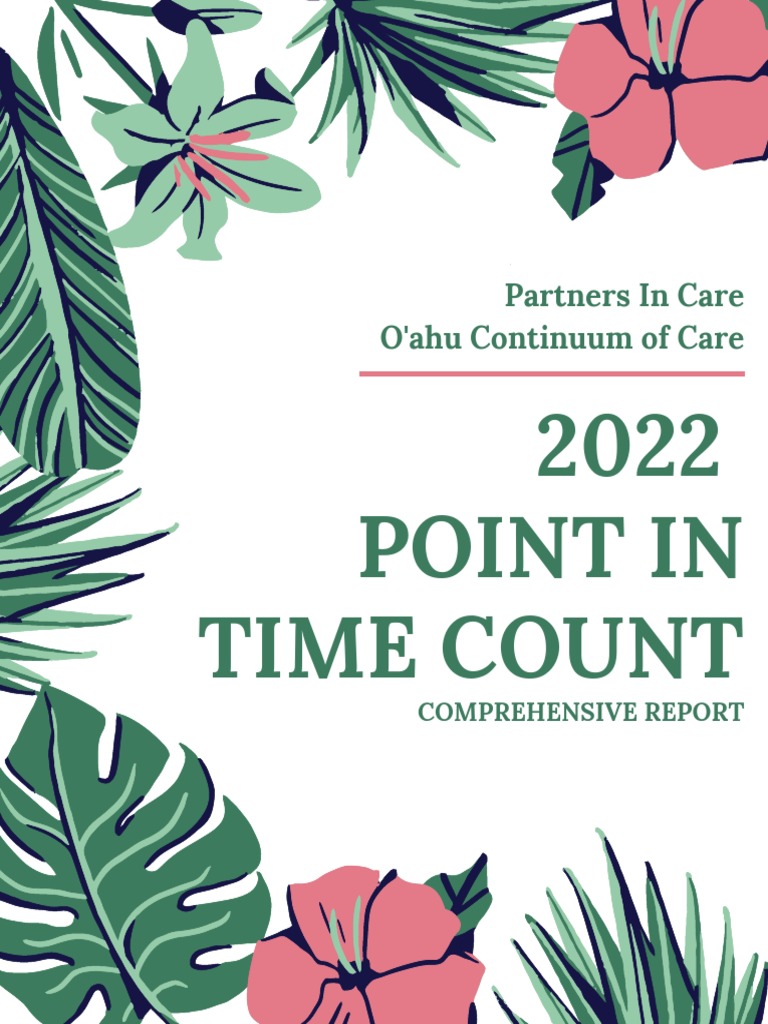Oahu PointinTime Homeless Count PDF Homelessness Disability