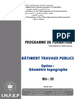 BTP 0720P - Géomètre Topographe III