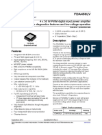 FDA450LV: 4 X 50 W PWM Digital Input Power Amplifier With Built-In Diagnostics Features and Low Voltage Operation