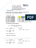 Cálculo del error relativo porcentual verdadero en la iteración de temperaturas