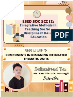 Group 4 I Components in Designing Integrated Thematic Units I Handouts