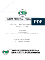 Surat Perintah Kerja Pdam Kabupaten Bondowoso