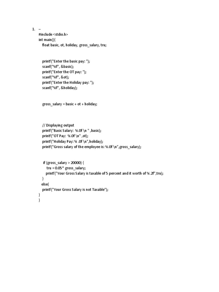 C Program - 6 | PDF