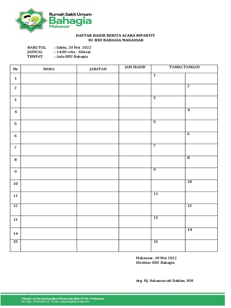 Absen Pertemuan | PDF