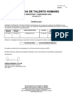 Certificado Laboral SERVICIOS Y ASESORIAS 1