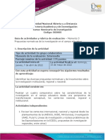 Guía de Actividades y Rúbrica de Evaluación - Unidad 3 - Momento 3 - Propuestas Normativas de La Investigación en El Campo Educativo