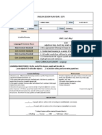 English Lesson Plan Year 1 CEFR: Focus on Adjectives, Toys and Colours