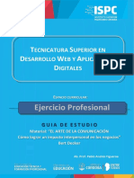 Ejercicio Profesional_Material Obligatorio_El Arte de La Comunicacion_GUIA de ESTUDIO