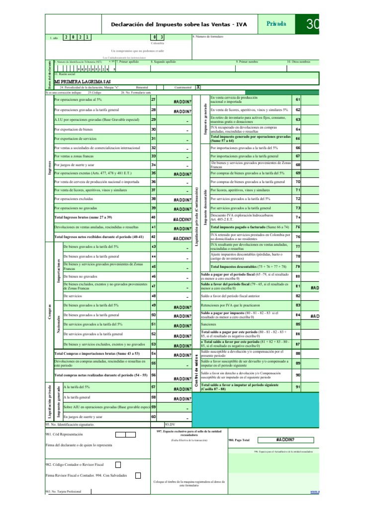 Taller 2 Formulario Iva | PDF | Impuesto al valor agregado | Impuestos