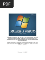 Evolution of Microsoft Windows 1985- 2009