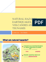 Natural Hazards - Earthquakes, Volcanoes and Tsunamis: Lower Six - Ms Shalto