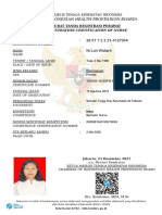 (The Indonesian Health Profession Board) : Registration Certification of Nurse