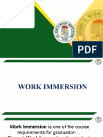 Guidelines For Work Immersion - Abm12b