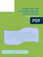 Computer and Network Errors, Irish Josane Agor 10 - Simplicity