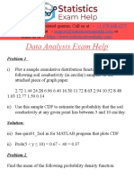 Data Analysis Exam Help: Problem 1
