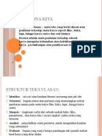 Ulasan Karya dan Struktur Teks Ulasan