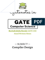 Ravindrababu Ravula GATE CSE Handwritten Compiler Design Notes