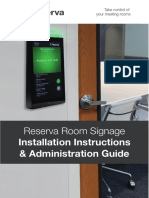 Reserva Room Signage: Installation Instructions & Administration Guide