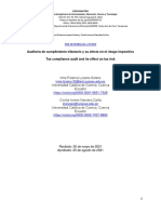 Auditoría de Cumplimiento Tributario y Su Efecto en El Riesgo Impositivo Tax Compliance Audit and Its Effect On Tax Risk